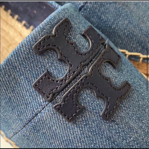 Tory Burch Weston NIB flat Espadrille chambray - Picture 8 of 11
